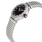 Bvlgari LVCEA Tubogas Quartz Diamond Black Dial Ladies Watch 102951