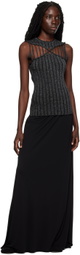 Maximilian Davis Black Donna Maxi Skirt