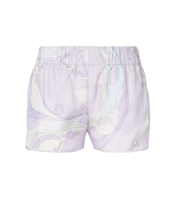 PUCCI Printed Denim Shorts Emilio Pucci EMILIO PUCCI HALF PANTS