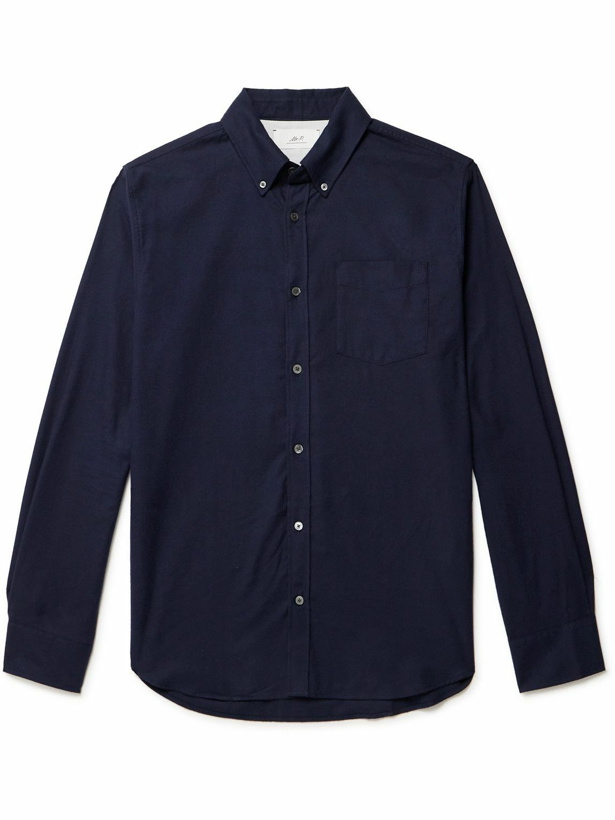 Photo: Mr P. - Oxford Cotton-Flannel Shirt - Blue