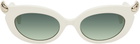Vivienne Westwood White Soo Sunglasses