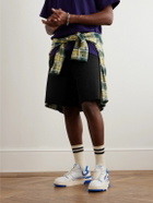 Autry - CLC Suede and Rubber-Trimmed Leather Sneakers - Blue