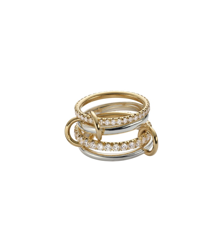 Photo: Spinelli Kilcollin Halley 18kt gold and sterling silver ring with diamonds