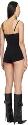 Miaou Black Sofia Romper