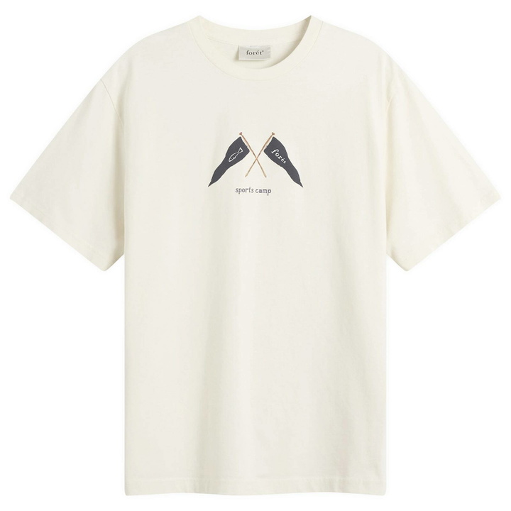 Photo: Foret Men's Pennant T-Shirt in Cloud