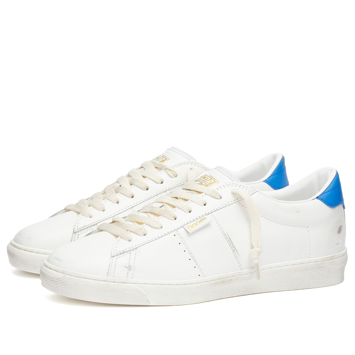 【関税&送料込】Golden Goose Deluxe Brand Matchstar Leather Golden Goose Men's Matchstar Leather Sneaker in Optic White