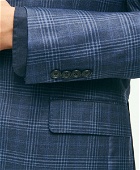 Brooks Brothers Men's Regent Classic-Fit Merino Wool Plaid Sport Coat | Navy