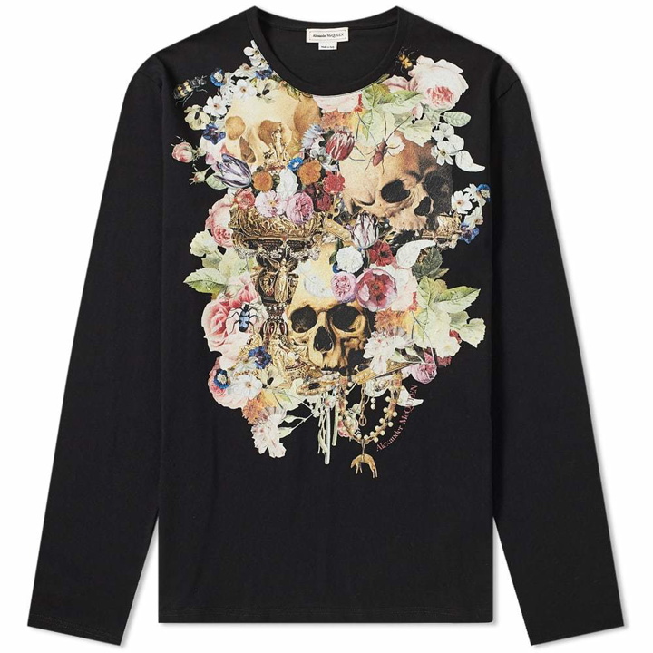 Photo: Alexander McQueen Long Sleeve Decoup Skull Tee