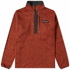 Columbia Men's Sweater Weather™ Half Zip Fleece in Warp Red Heather
