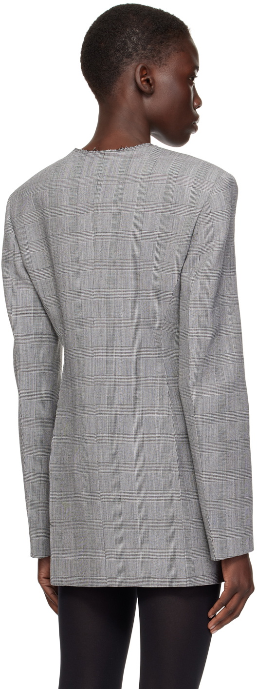 Recto Gray Glen Check Blazer