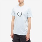 Fred Perry Authentic Men's Laurel Wreath T-Shirt in Light Ice