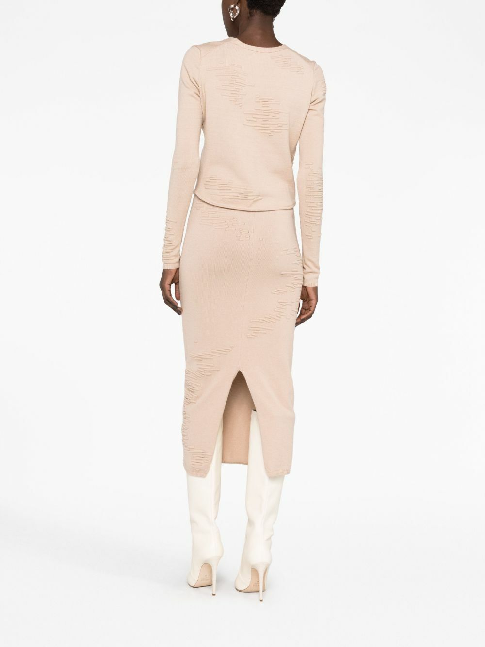 Selasi Neutral Muscle Knitted Skirt
