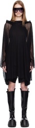 Rick Owens Black Concordians Hooded Tunic Hoodie