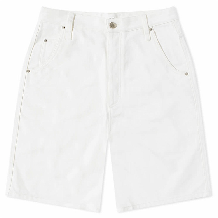 Photo: AMI Men's Jeans Shorts in White