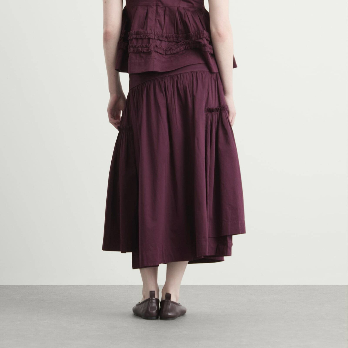 Damson Madder Women's Berta Midi Skirt in Fig