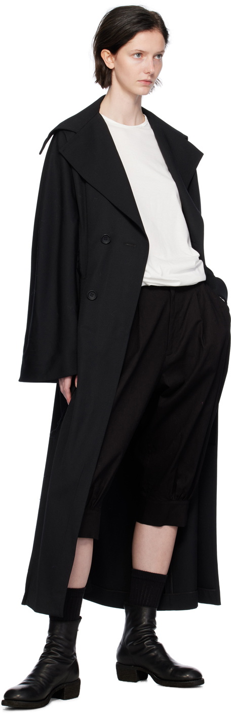 Yohji Yamamoto Black Slim Coat
