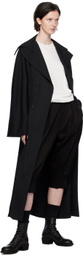 Yohji Yamamoto Black Slim Coat