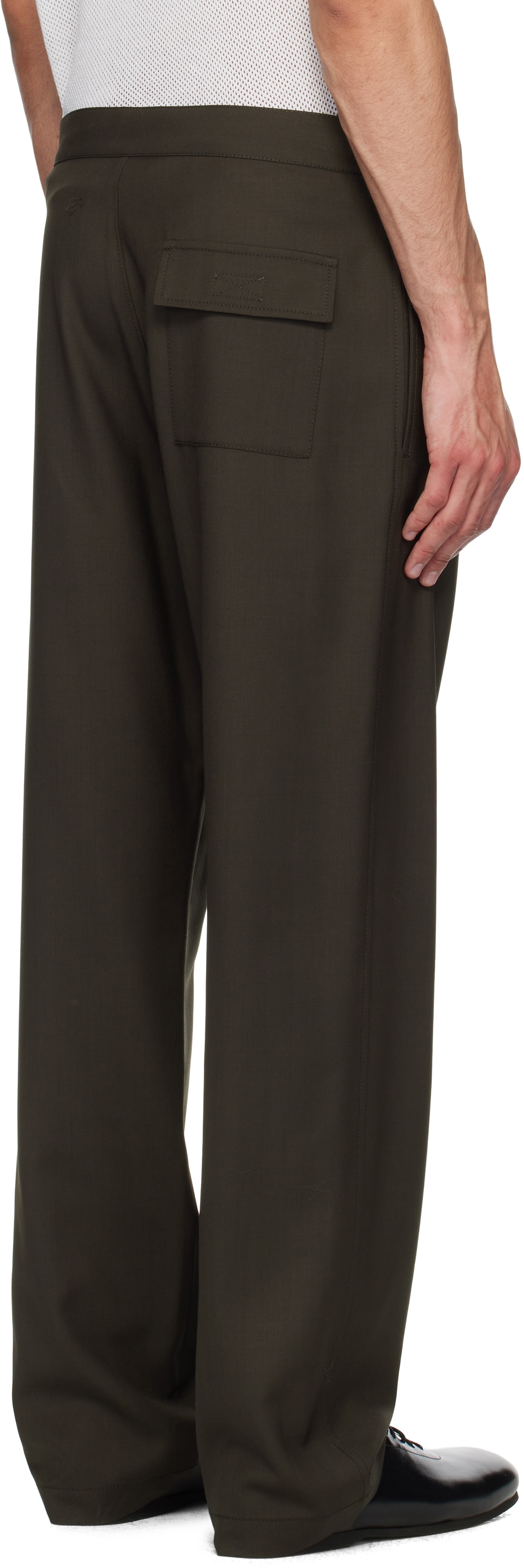 Magliano Brown Virgin Wool People's Pants