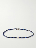 Luis Morais - Gold, Sapphire and Glass Beaded Bracelet