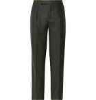 Camoshita - Dark-Grey Pleated Wool Suit Trousers - Gray