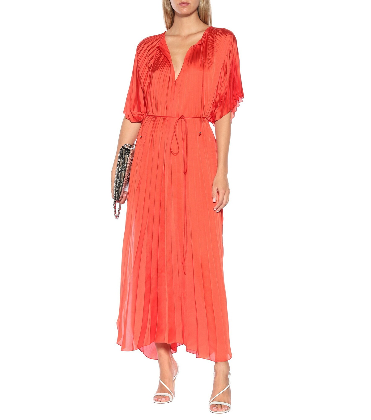 Stella Mccartney Nowra Pleated Satin Maxi Dress Stella Mccartney 5592