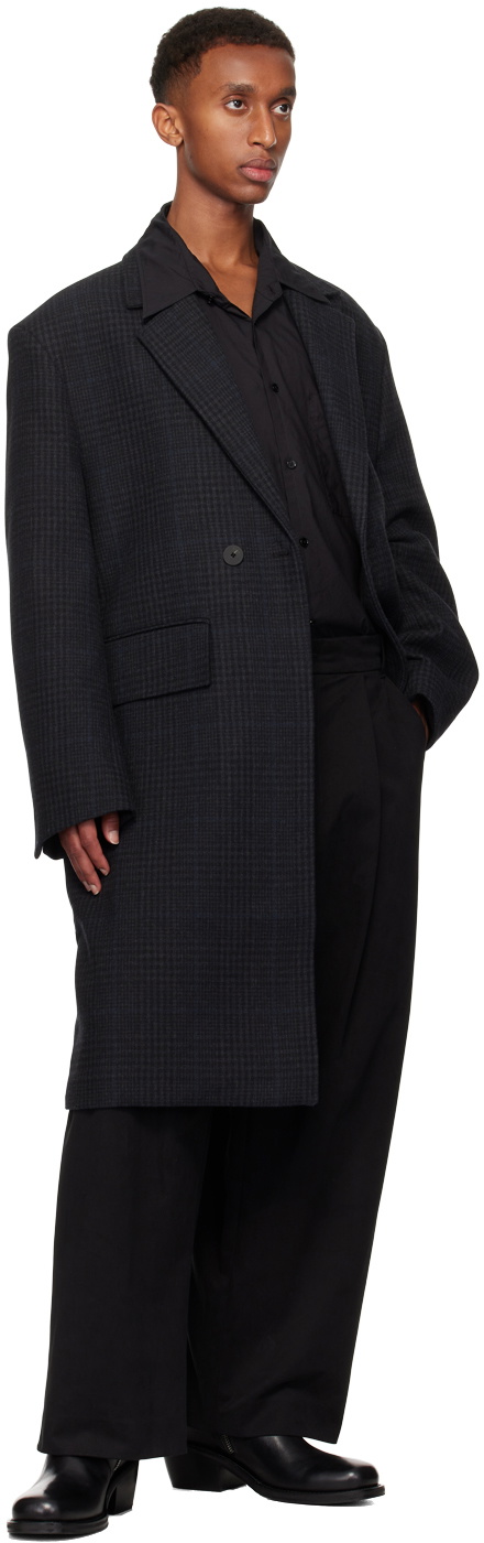 Studio Nicholson Gray Brooke Coat Studio Nicholson