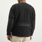 Manastash Men's Grid Fleece Crew Sweat in Black