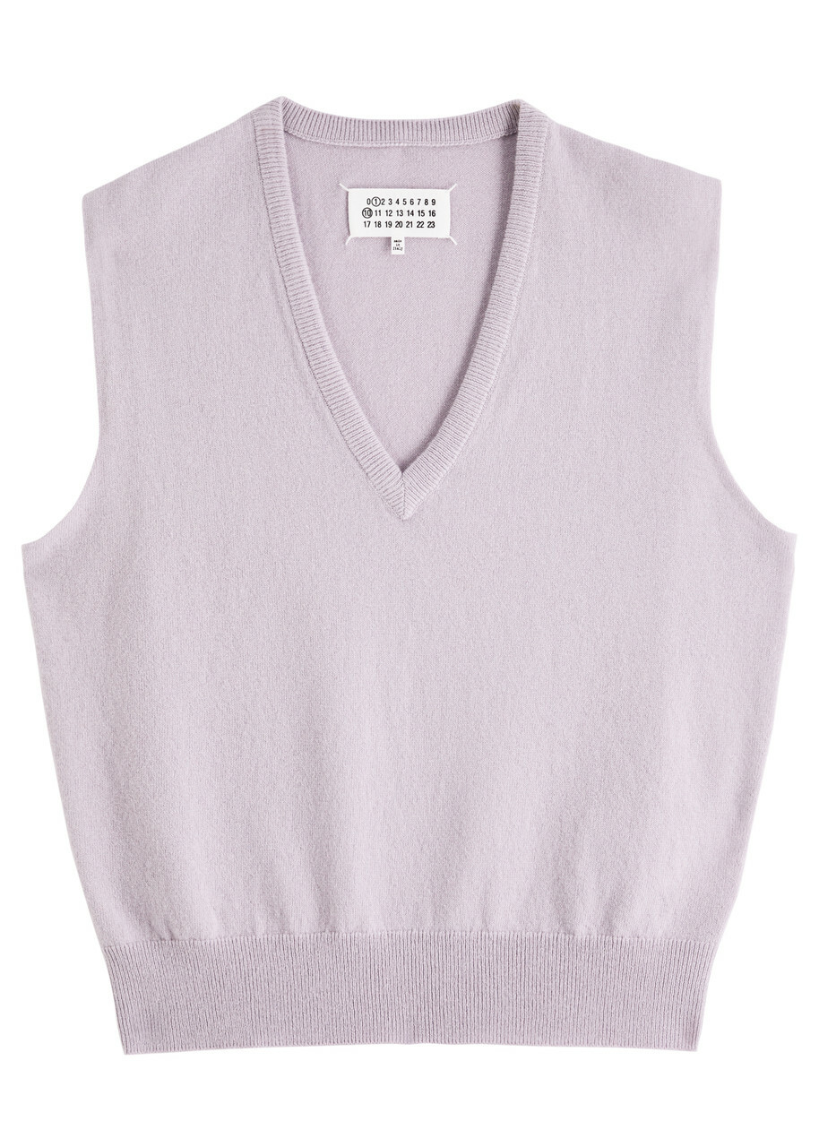 MAISON MARGIELA - Open Side Alpaca Blend Knit Vest Maison MAISON MARGIELA - Open Side Alpaca Blend Knit Vest Maison