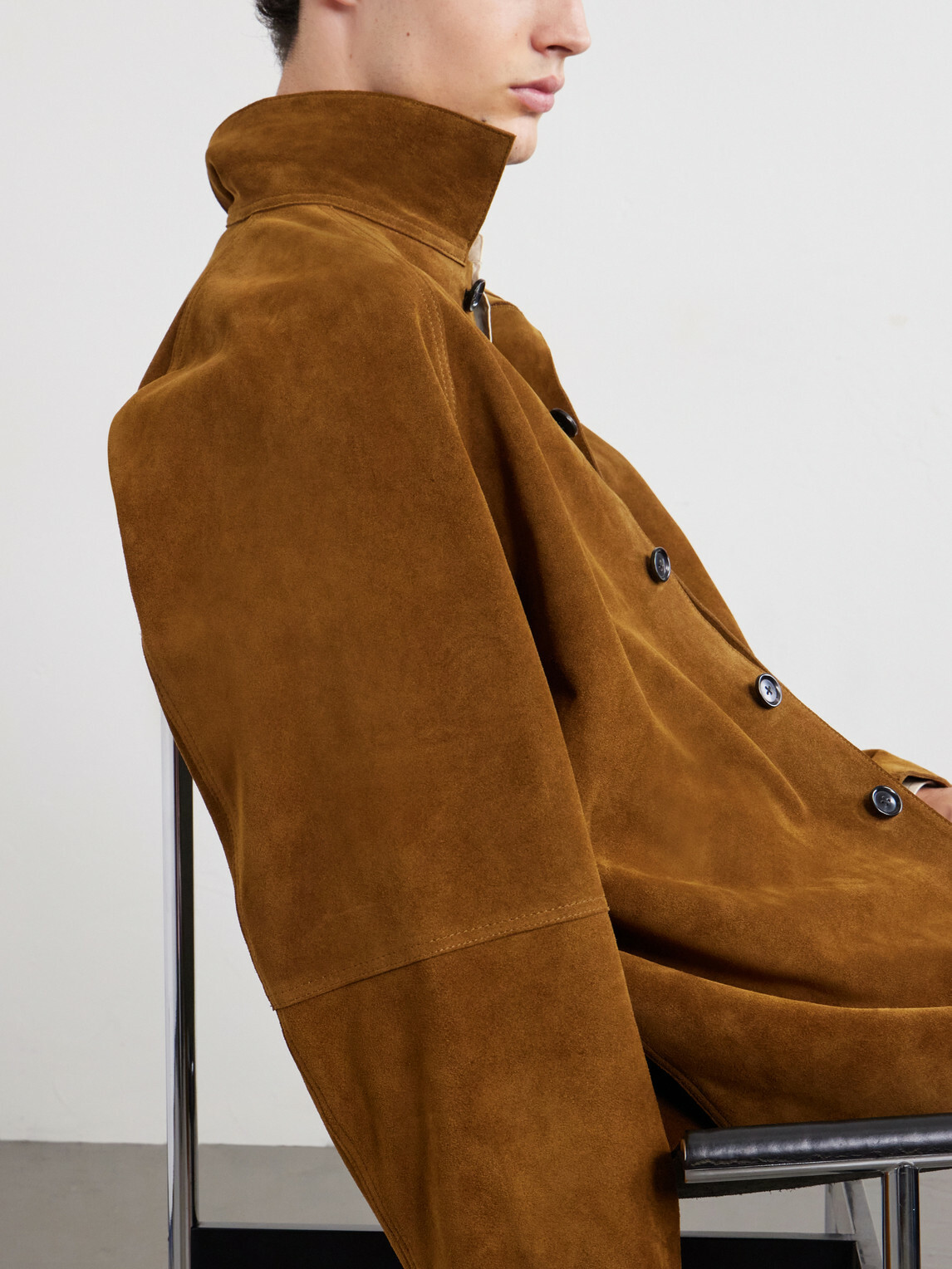 Studio Nicholson - Bowe Suede Jacket - Brown