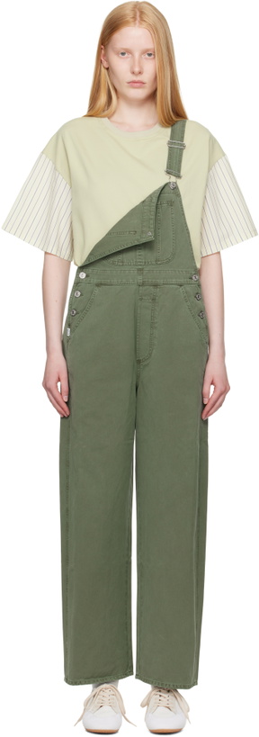 Photo: Citizens of Humanity Khaki Freya Denim Overalls