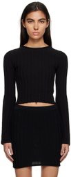 Filippa K Black Rib Sweater