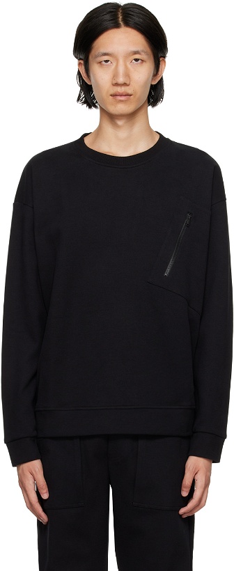 Photo: ZEGNA Black Essential Sweatshirt