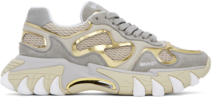 Photo: Balmain Beige B-East Sneakers