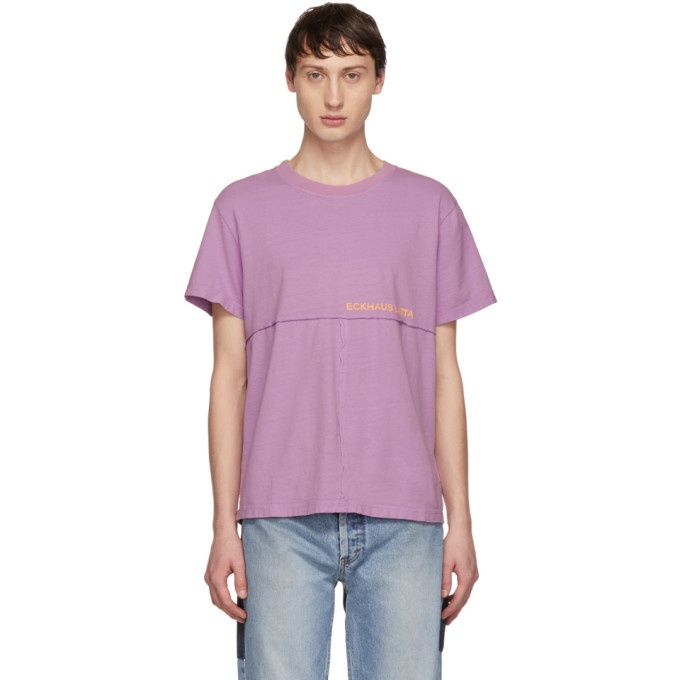 Photo: Eckhaus Latta SSENSE Exclusive Purple Lapped T-Shirt