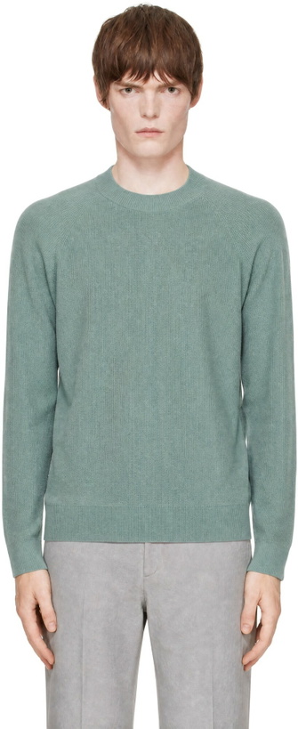 Photo: Veilance Green Conic Wool Midlayer Sweater
