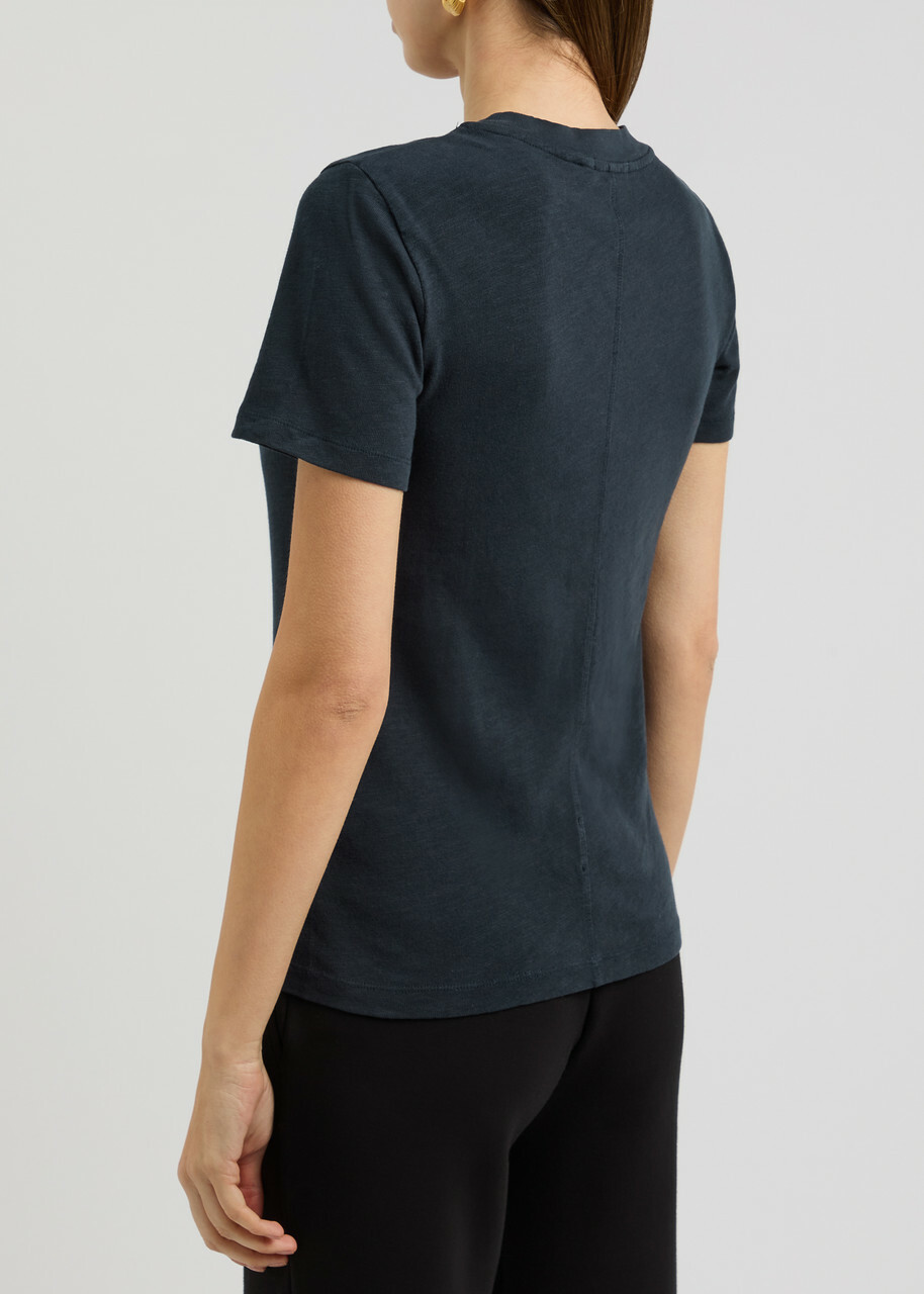 American Vintage Sonoma Slubbed Cotton T-shirt Navy