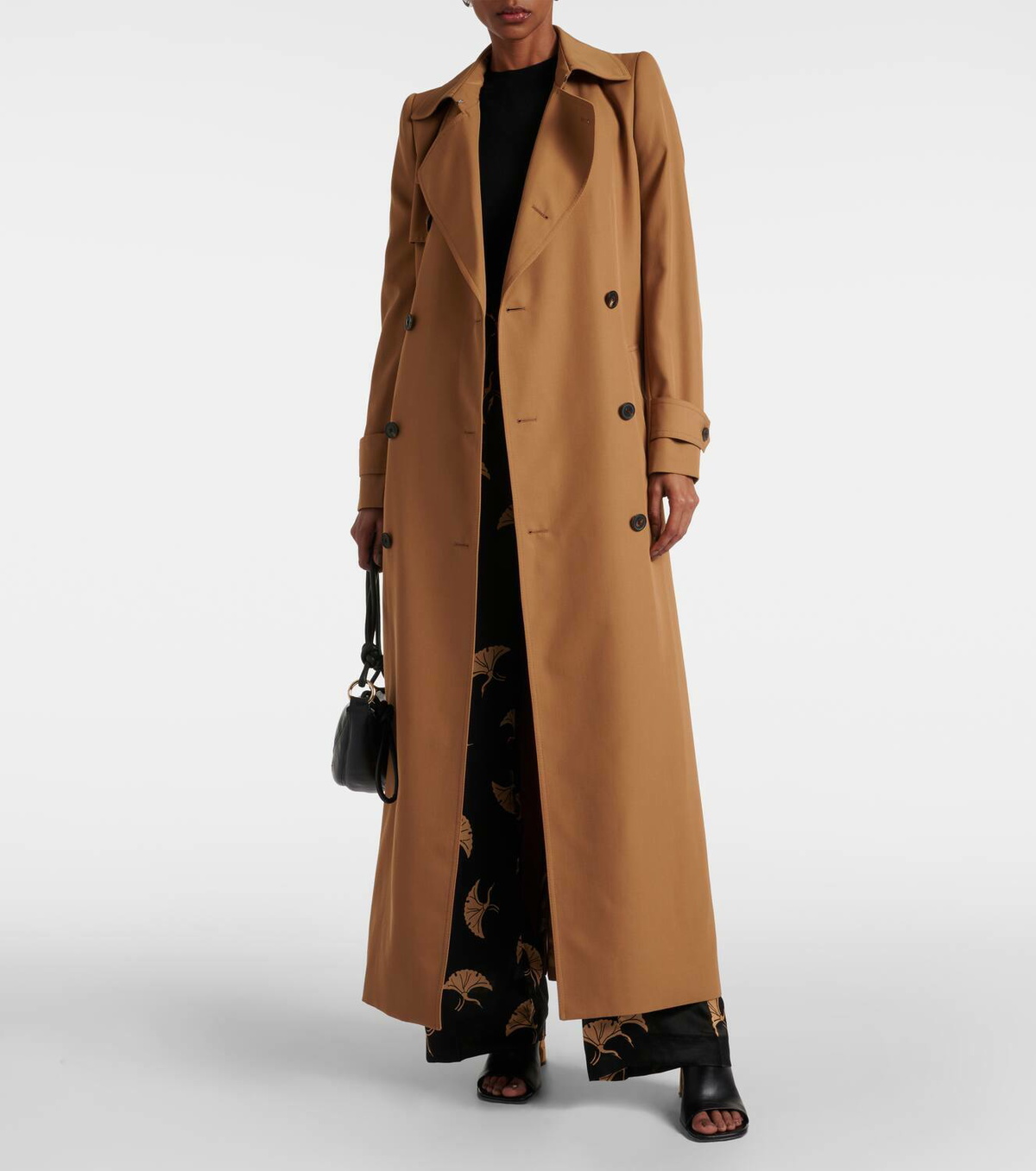 【送料&関税込】Dries Van Noten Brown Cotton Blend Gamba Tan Tan Paneled Jacket by Dries Van Noten on Sale