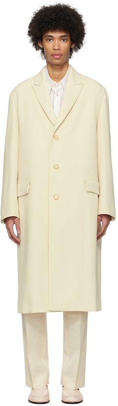 Photo: AURALEE Off-White Chesterfield Coat