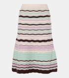 Susan Fang Striped midi skirt