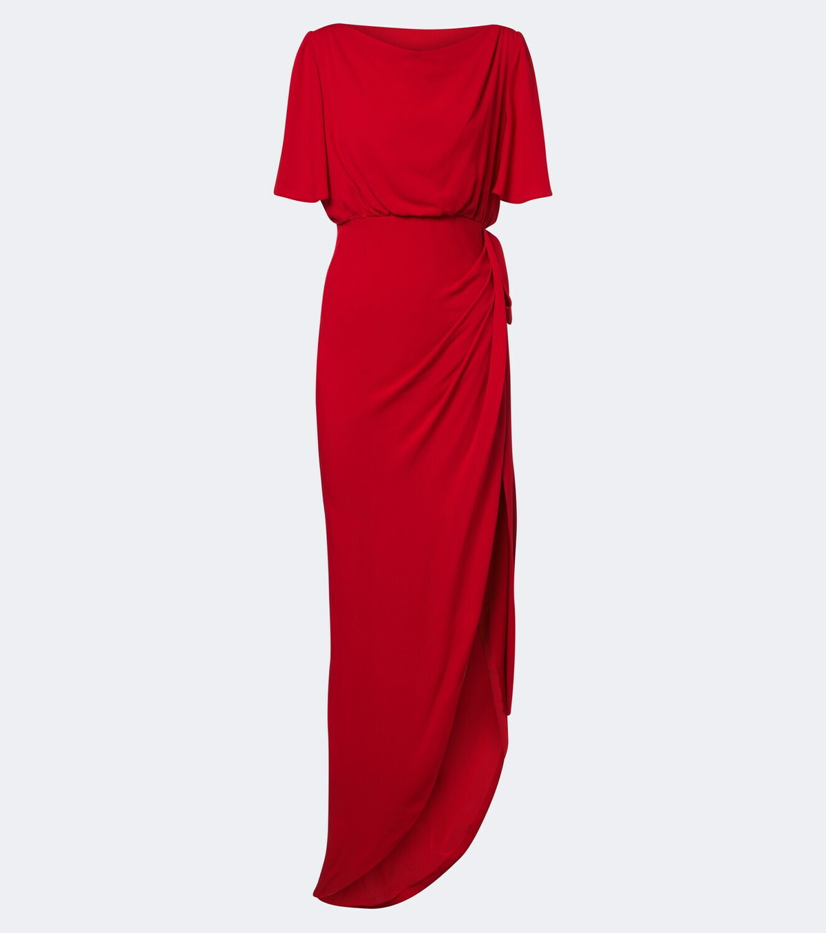 Valentino Draped silk georgette gown