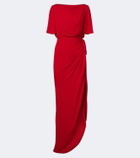 Valentino Draped silk georgette gown