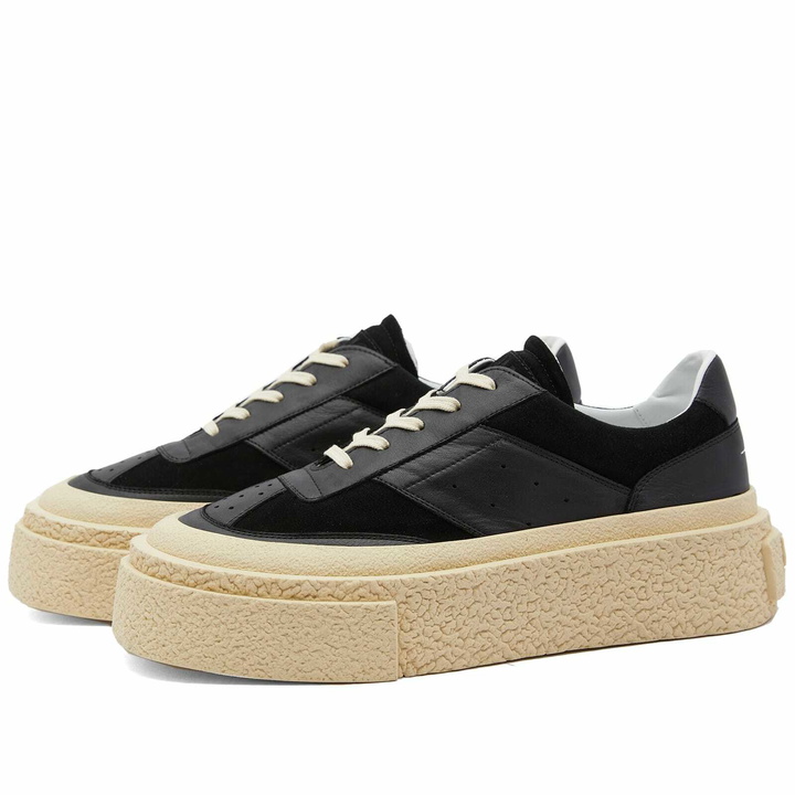 Photo: Maison Margiela Men's Oversized Sole Sneakers in Black