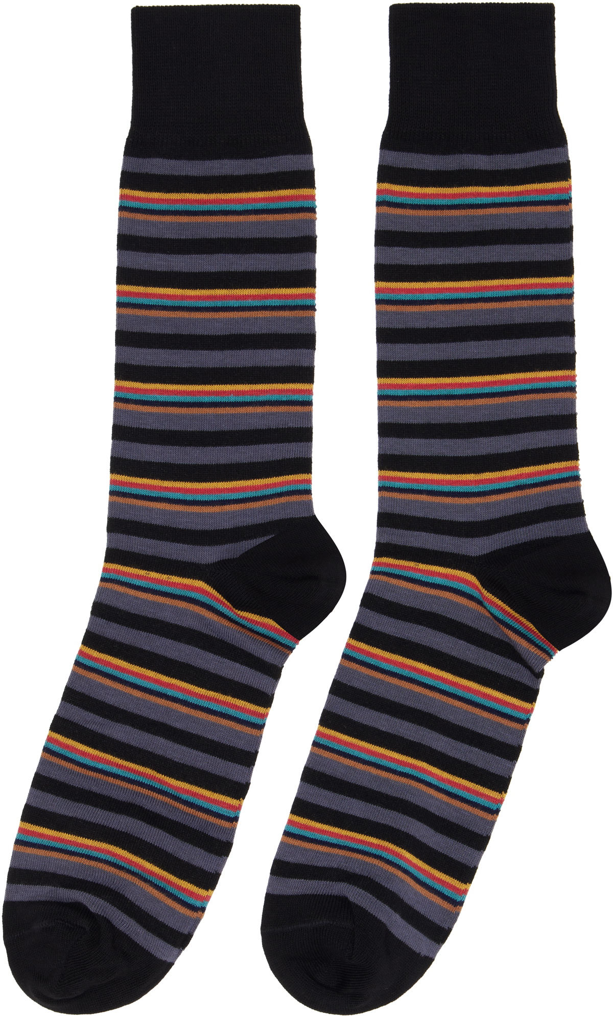 Paul Smith Three-Pack Multicolor Signature Socks