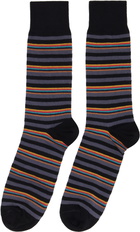 Paul Smith Three-Pack Multicolor Signature Socks