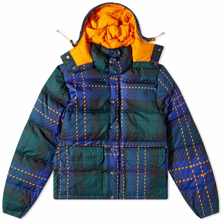 Photo: The North Face Men's Printed 71 Sierra Down Short Jacket in Ponderosa Green Halfdome Plaid