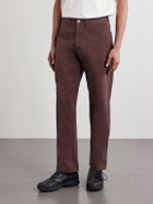 FrizmWORKS - Straight-Leg Cotton-Blend Trousers - Brown
