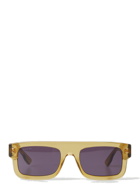 Two-Tone Square Frame Sunglasses in Yellow