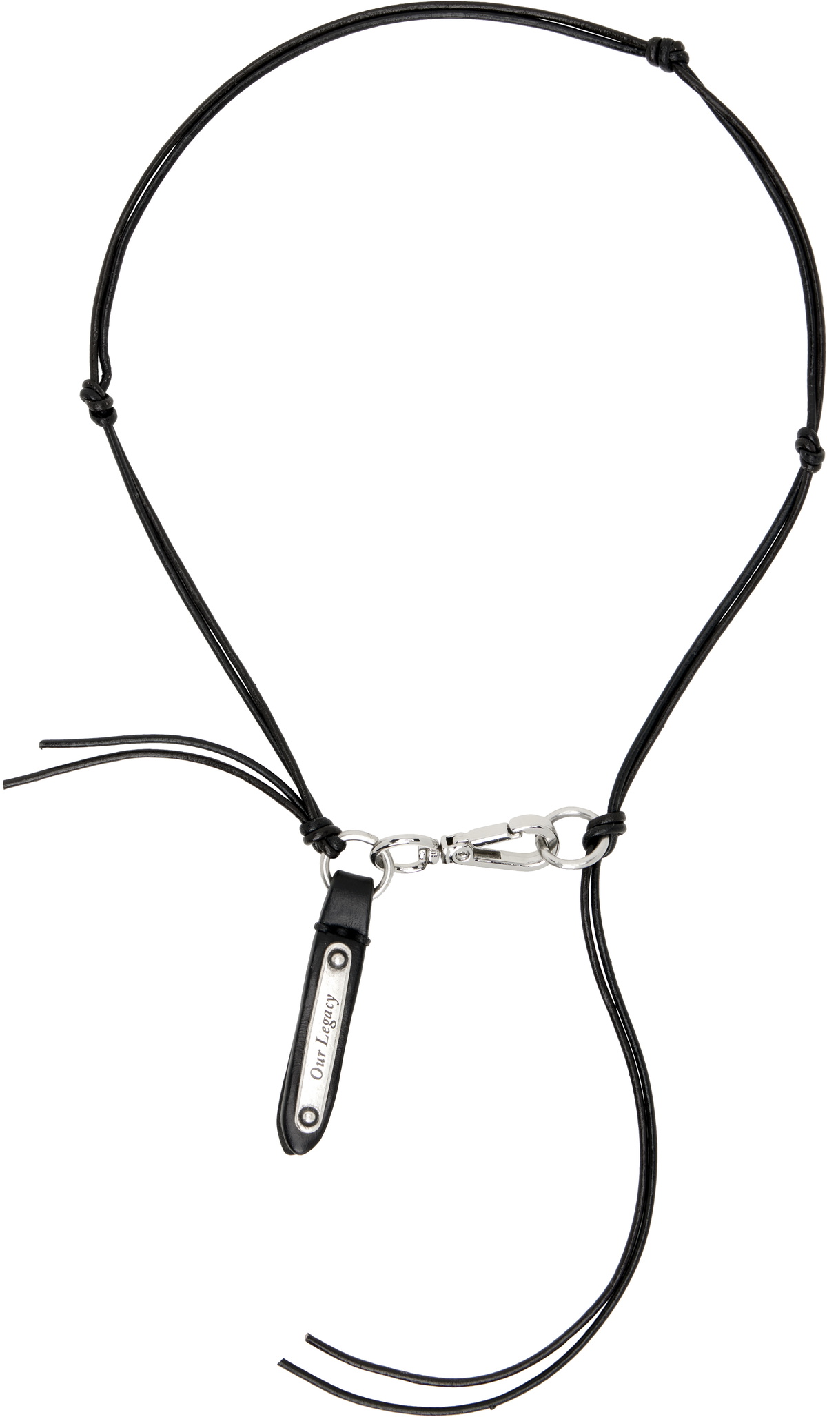 アクセサリー OUR LEGACY Black Meadow Leather Choker OUR LEGACY Black Meadow Leather Choker Our Legacy Leather Denim