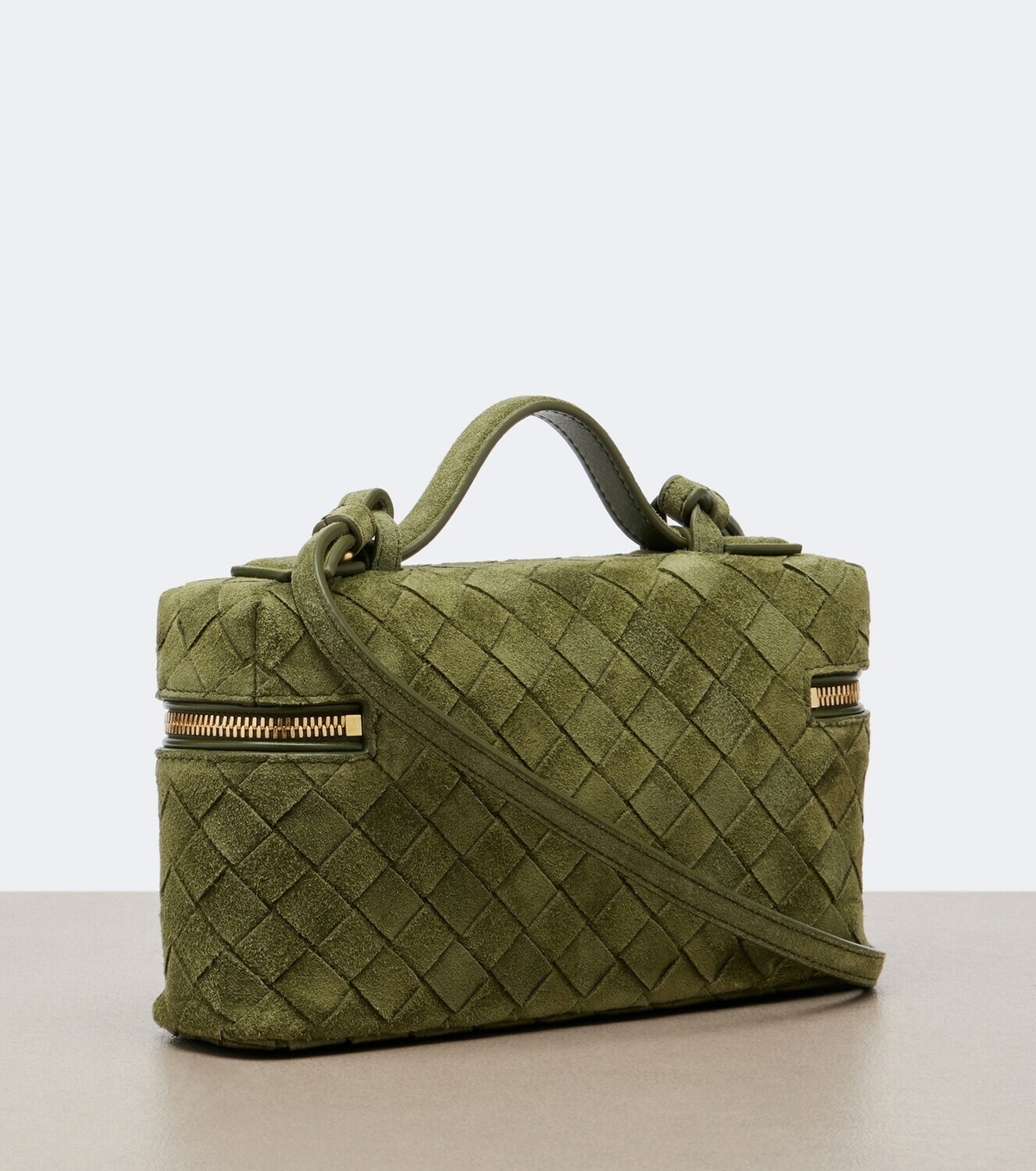 Bottega Veneta Bang Bang Intrecciato suede vanity bag