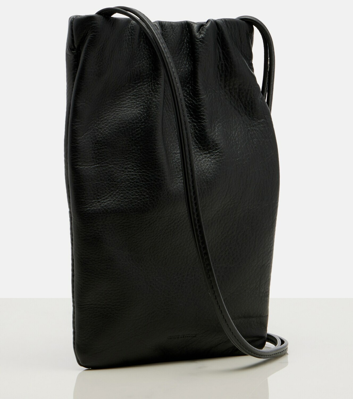 The Row Bourse leather phone pouch